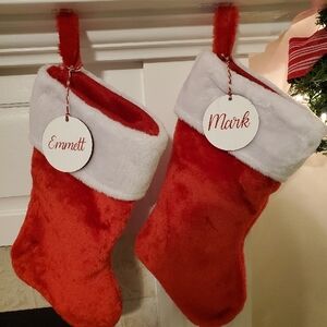Custom Christmas Stocking Name Tags